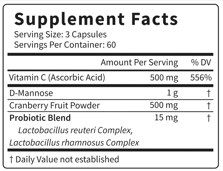 UTI Prevention Vitamins